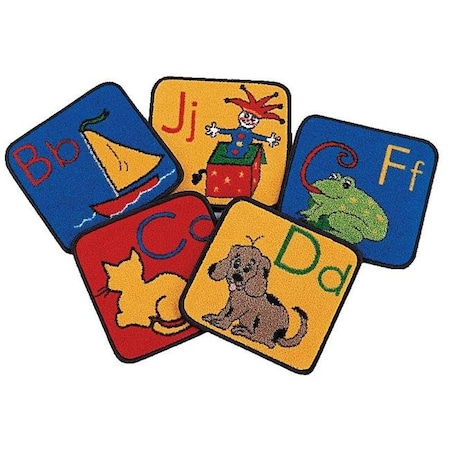 Carpets For Kids Carpets For Kids 1026 ABC Phonic Squares - Set of 26 1026